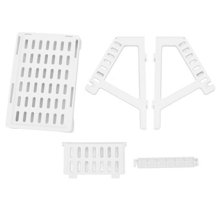 LaMaz Barcode Printer Stand Save Space Lightweight Convenient Mini Printer Stand for General Labeling Machines Home Office White