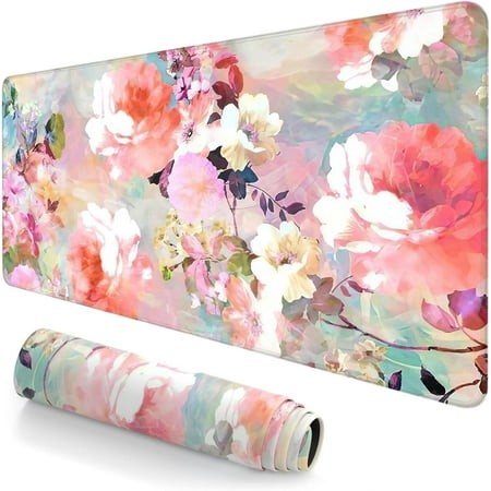 Extended Large Mouse Pad  XXL Gaming Mousepad 31.5 X 15.7 Inch  Big Computer Keyboard Desk Pad  Waterproof Mouse Mat with Stitched Edges and Non-Slip 