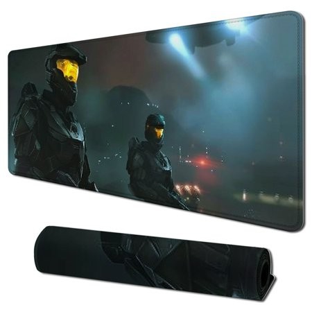 Pingxixi Gaming Mouse Pad for Desk  Extended Black Desk Pads Non-Slip Rubber Base Large Waterproof Mouse Mats with Stitched Edges Mousepad 31.5x11.8 i