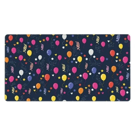 Bingfone Colored Balloons Large Gaming Mouse Pad Extended Desk Mousepad with Stitched Edges Non-Slip Base Water Resist Keyboard Pad for Gamer  Office 