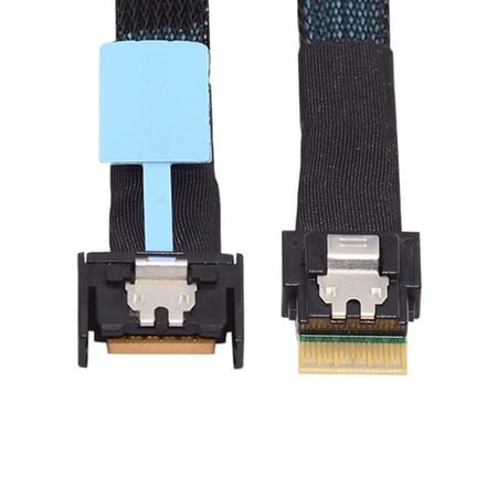 CY PCI-E 5.0 Mini Cool Edge IO MCIO PCI-E 4i 38Pin Male to SFF-8654 Slimline 4X Extender Cable 50cm