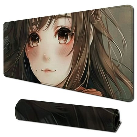 Wllo0ord Desk Pad Extended Mouse Pad with Stitched Edges Large Non Slip Gaming Desk Mat Keyboard Mouse Mat Desk Protector for Work Game Office Home 31