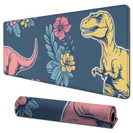 Wllo0ord Desk Pad Extended Mouse Pad with Stitched Edges Large Non Slip Gaming Desk Mat Keyboard Mouse Mat Desk Protector for Work Game Office Home 31