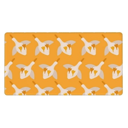 Bingfone Flying Ducks Large Gaming Mouse Pad Extended Desk Mousepad with Stitched Edges Non-Slip Base Water Resist Keyboard Pad for Gamer  Office & Ho