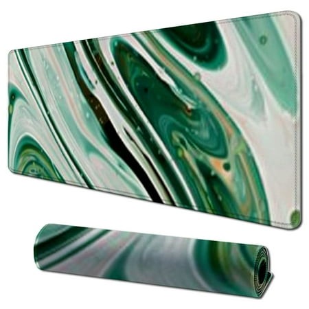 Plloopoed Extended Mouse Pad with Stitched Edges Extra Large Gaming Mousepads with Non-Slip Rubber Base and Micro-Weave Cloth Desk Mat for Gamer Offic