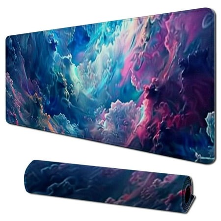 Gaming Mouse Pads Colorful Mousepad for Desk Extended Large Non Slip Gaming Mousepad with Stitched Edges