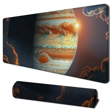 Desk Pad Extended Mouse Pad with Stitched Edges Large Non Slip Gaming Desk Mat Landscape Keyboard Mouse Mat Desk Protector for Work Game Office Home