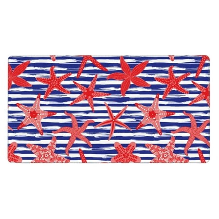 Bingfone Sea Stars Large Gaming Mouse Pad Extended Desk Mousepad with Stitched Edges Non-Slip Base Water Resist Keyboard Pad for Gamer  Office & Home 