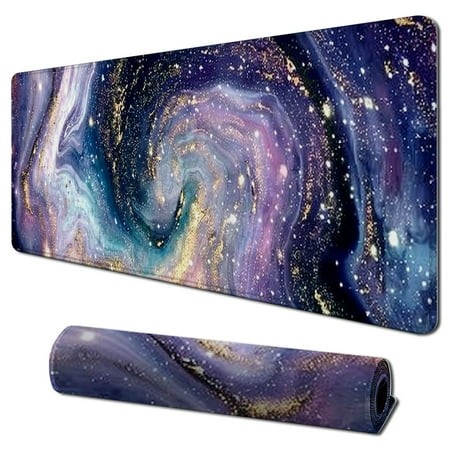 Pingxixi Large Gaming Mouse Pad Extended Desk Pad Keyboard Mat Long Mousepad Decor Writing Pad Non Slip Rubber Base with Stitched Edges for Work  Game