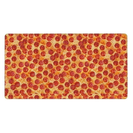 Bingfone Pizza Large Gaming Mouse Pad Extended Desk Mousepad with Stitched Edges Non-Slip Base 29.5 X 16 in