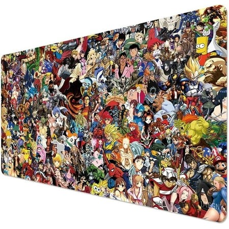 Large Gaming Mouse Pad - Extended XXL Desk Pad & Non-Slip Rubber Mat for Mice and Keyboard with Stitched Edges - Precision  Anti Slip  and Comfort - I