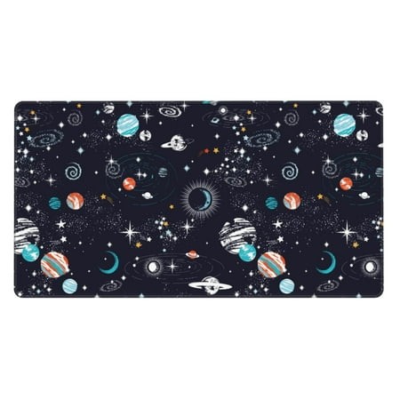Bingfone Galaxy2 Large Gaming Mouse Pad Extended Desk Mousepad with Stitched Edges Non-Slip Base 29.5 X 16 in