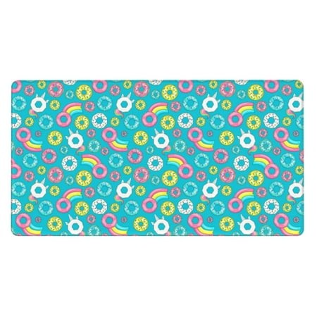 Bingfone Donut Large Gaming Mouse Pad Extended Desk Mousepad with Stitched Edges Non-Slip Base 29.5 X 16 in