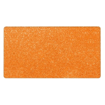 Bingfone Orange Glitter2 Large Gaming Mouse Pad Extended Desk Mousepad with Stitched Edges Non-Slip Base 29.5 X 16 in