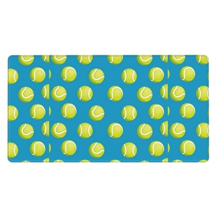 Bingfone Ball Tennis Large Gaming Mouse Pad Extended Desk Mousepad with Stitched Edges Non-Slip Base 29.5 X 16 in