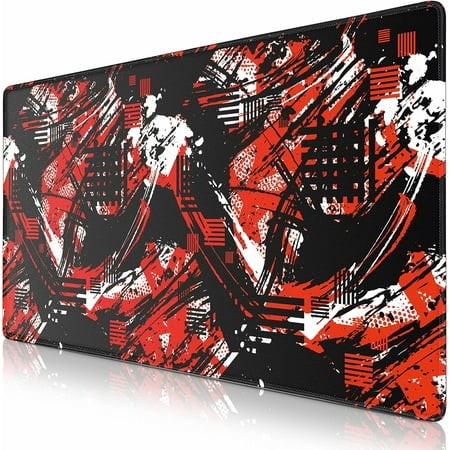 Gaming Mouse Pad  Extended Mouse Pad 31.5x15.7inch XXL Large Big Computer Keyboard Mouse Mat Desk Pad with Non-Slip Base and Stitched Edge for Home Of