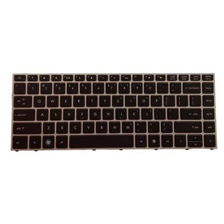WINDLAND Original English Laptop Keyboard with Backlit for HP Probook 5330 Silver Frame