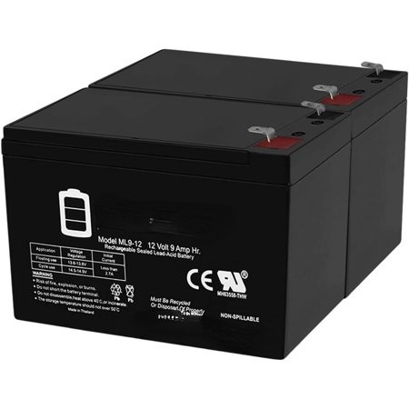12V 9Ah SLA Replacement Battery for CyberPower 1500 AVR - 2 Pack