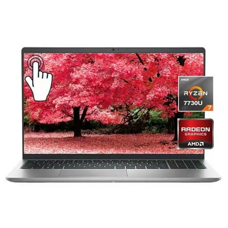 Dell Inspiron 15 3535 Touchscreen Laptop  15.6  FHD  AMD Ryzen 7 7730U(>i7-1255U)  32GB RAM  512GB SSD  for Business and Student Laptop Computer  Wind
