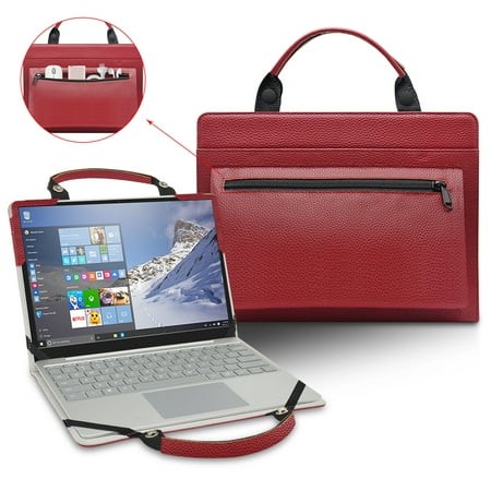 For 17.3  Dell Inspiron 17 2-in-1 7786 Laptop Case Cover Portable Bag Sleeve with Bag Handle  Red