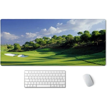 Extended Mouse Pad  XXL Gaming Mouse Pads  Large Big Mousepad Laptop Computer Keyboard Mat Desk Pad with Non-Slip Base Stitched Edge for Gaming Office