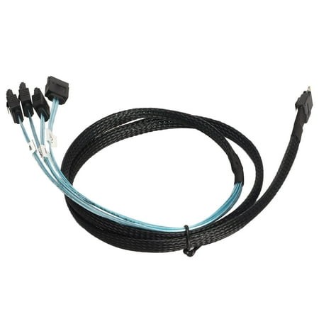 SAS Cable SFF?8654?4 SATA 7 Pin Array Disk Faster Transmission Mini PVC Computer Accessories 1meter / 3.3ft