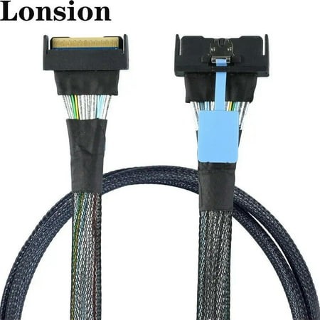For SAS MCIO SFF-8654 8I 5.0 74P PCIE to MCIO SFF-8654 Connection Cable