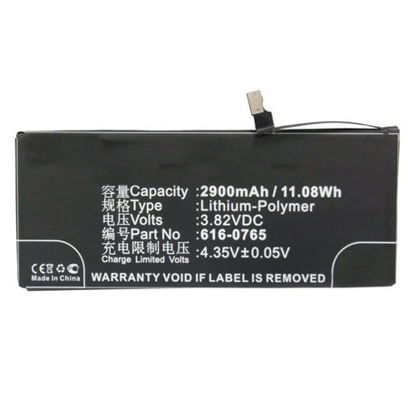 Batteries N Accessories BNA-WB-P9484 Cell Phone Battery - Li-Pol  3.82V  2900mAh  Ultra High Capacity - Replacement for Apple 616-0765 Battery