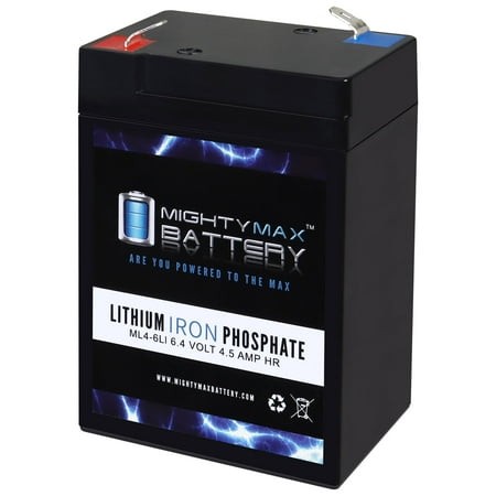6V 4.5AH Lithium Replacement Battery Compatible with Wagan Solar Powered Torpedo 8532