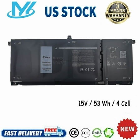 53Wh H5CKD Battery for Dell Latitude 3410 3510 Vostro 5300 5301 5401 5501 5402 Inspiron 5300 5401 5408 5409 5501 5508 5400 5406 5509 7405 7300 7500 73