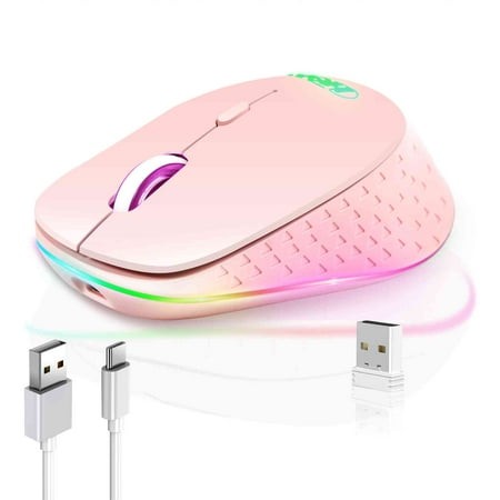 UrbanX Dual-Mode Wireless Mouse - Bluetooth & 2.4GHz Connectivity - Rechargeable  Energy-Efficient Design Compatible with Dell - Inspiron 15 3535 Touc