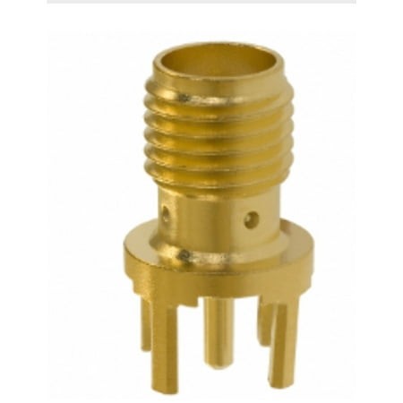 Pack of 2 142-0701-201 SMA Connector Jack  Female Socket 50 Ohms Through Hole Solder :RoHS