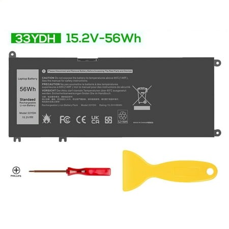 56WH 33YDH Laptop Battery for Dell Inspiron 17 7000 7577 7773 7778 7786 7779 2in1 Series