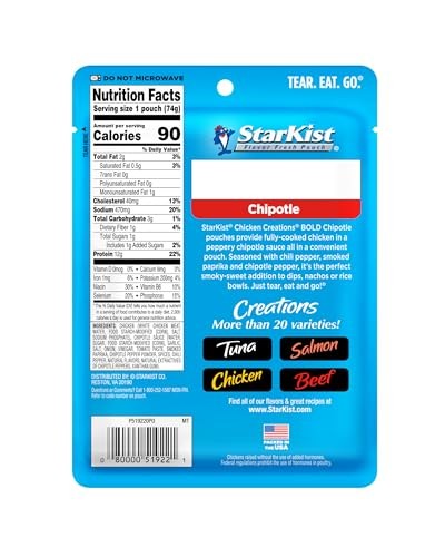 StarKist Chicken Creations  Chipotle  2.6 Oz Pouch thumbnail