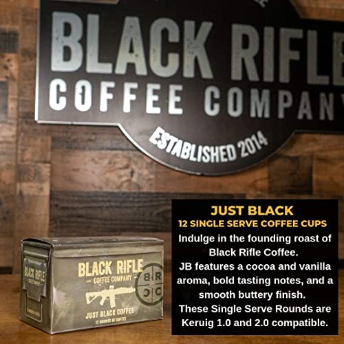 Black Rifle Coffee Company Supply Drop Variety Pack, with Silencer Smooth, AK Espresso, Just Black, and Beyond Black Blends, 48 Coffee Pods thumbnail