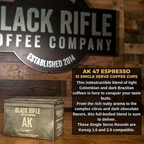 Black Rifle Coffee Company Supply Drop Variety Pack, with Silencer Smooth, AK Espresso, Just Black, and Beyond Black Blends, 48 Coffee Pods thumbnail