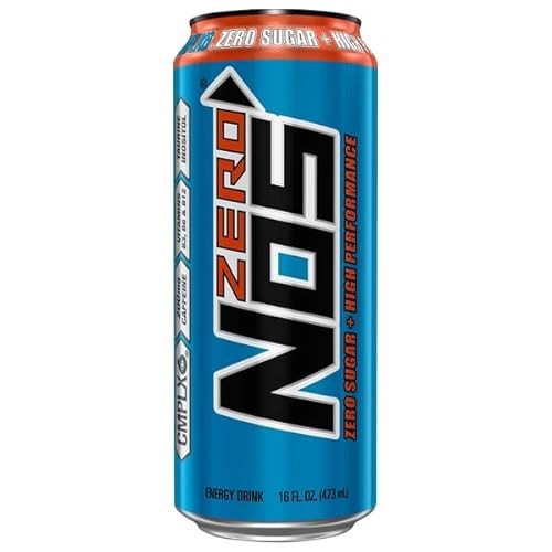 NOS High Permance Energy Drink  Zero Sugar  16 Fl Oz