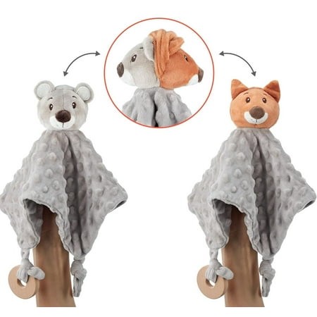 Baby Security Blanket Bear – Baby Blankets for Boys and Girls  Soft Lovey Plush Snuggle Toy for Babies  Infant  Newborn  Toddler