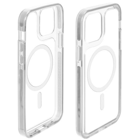 Photo 1 of  IHome Magnetic Velo Phone Case for iPhone 15 Pro Max- White/ Clear 