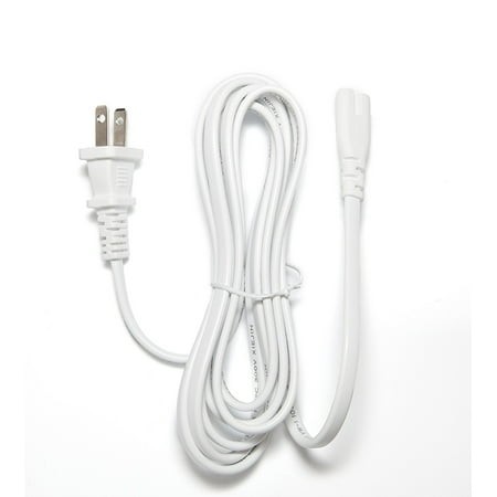 [UL Listed] OMNIHIL White 8 Foot Long AC Power Cord Compatible with HP DESKJET 2723