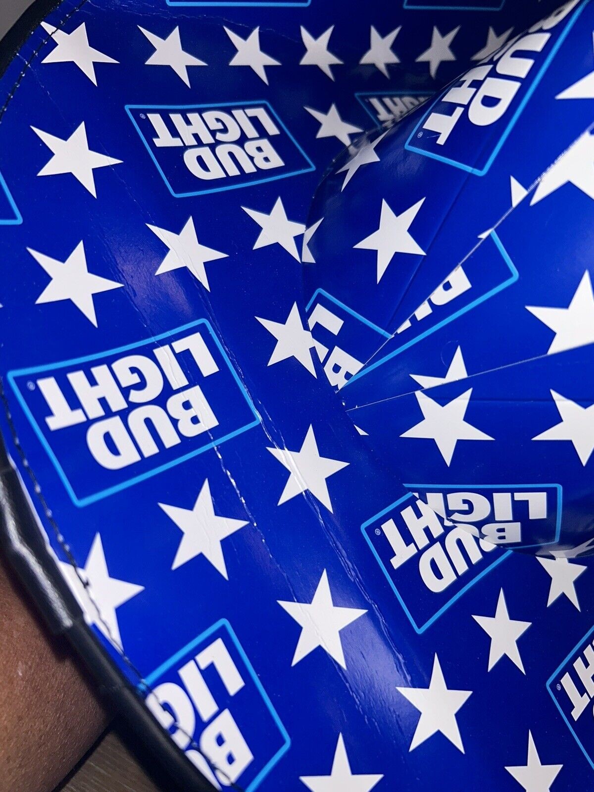 Bud Light Cowboy Hat Beer Box Cardboard One Size Adult Party USA American Beers thumbnail