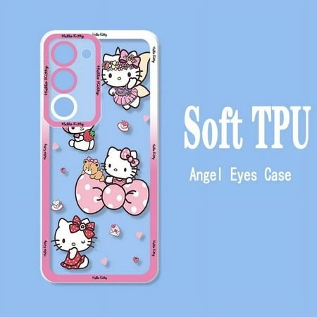 Cute Melody Hello Kitty for Samsung A24 73 72 71 53 52 51 50 42 33 32 31 30 23 22 13 4G 5G A21 05 S Angel Eyes Phone Case