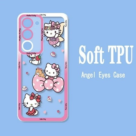 Cute Melody Hello Kitty for Samsung A24 73 72 71 53 52 51 50 42 33 32 31 30 23 22 13 4G 5G A21 05 S Angel Eyes Phone Case