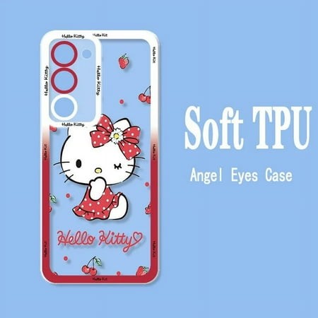 Cute Melody Hello Kitty for Samsung A24 73 72 71 53 52 51 50 42 33 32 31 30 23 22 13 4G 5G A21 05 S Angel Eyes Phone Case