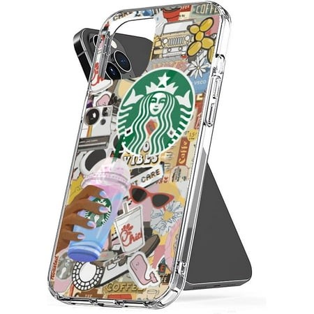 Phone Case Starbuck 14 Collage 11 7 8 X Xr 12 Pro Max Se 2020 13 Waterproof Scratch Accessories Transparent Compatible with iPhone 7 Plus/8 Plus 5.5 I
