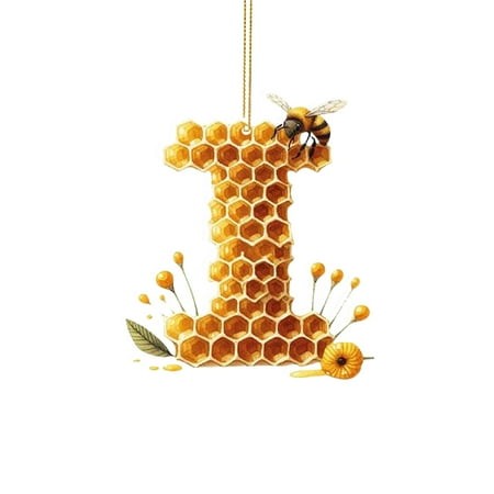 EIALIVE 26 Surname Letter Holiday Ornaments 2D Acrylic Ornaments 26 Surname Letter Ornaments for Family Ornaments 26 Surname Letter Ornaments Hangs De