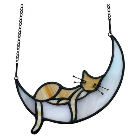 EIALIVE Orange Cat Ornament Cat Catcher Ornament for Cat Lovers Hangs Decor One Size