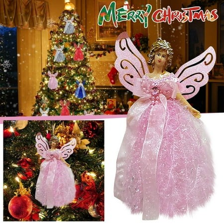 Christmas New Plush Angel Pendant Tree Pendant Children S Cute Plush Doll Gift