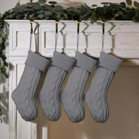 Stockings Sack Decoration Christmas Sock Gift Knitting Stockings Pack Sock