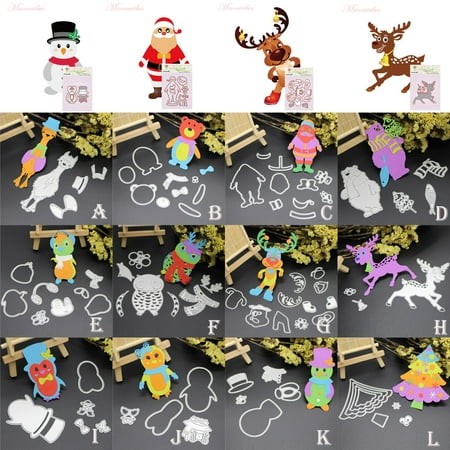 Embossing Dies Metal Merry DIY Cutting Stencils Scrapbooking Christmas Crafts Kitchen，Dining & Bar